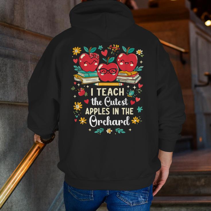 I Teach The Cutest Apples In The Orchard Cute Fall Teacher Men Zip Up Hoodie Back Print, funny gift I Teach The Cutest Apples In The Orchard Cute Fall Teacher Men Zip Up Hoodie Back Print, funny gift