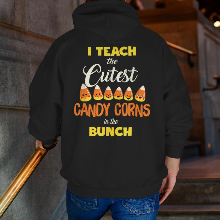 I Teach The Cutest Candy Corn In The Patch Teacher Halloween Men Zip Up Hoodie Back Print, funny gift I Teach The Cutest Candy Corn In The Patch Teacher Halloween Men Zip Up Hoodie Back Print, funny gift