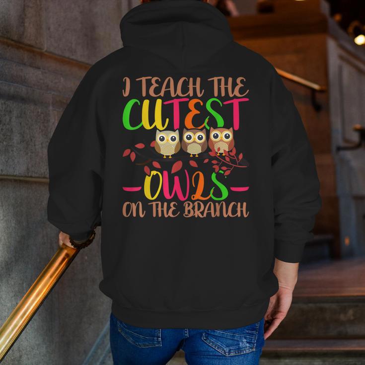 I Teach The Cutest Owls Christmas Or Teachers Day Men Zip Up Hoodie Back Print, funny gift I Teach The Cutest Owls Christmas Or Teachers Day Men Zip Up Hoodie Back Print, funny gift