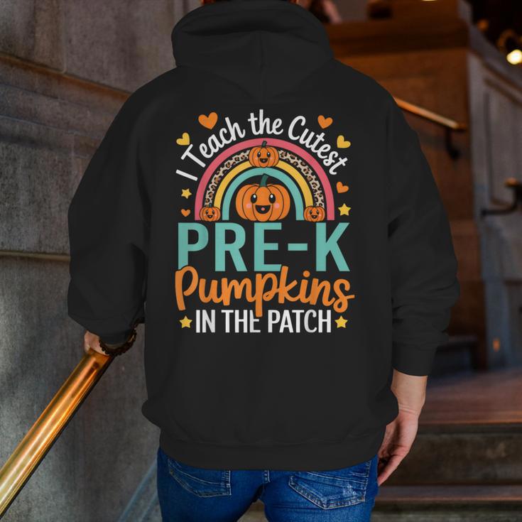 I Teach The Cutest Pre-K Pumpkin Teacher Student Halloween Men Zip Up Hoodie Back Print, funny gift I Teach The Cutest Pre-K Pumpkin Teacher Student Halloween Men Zip Up Hoodie Back Print, funny gift