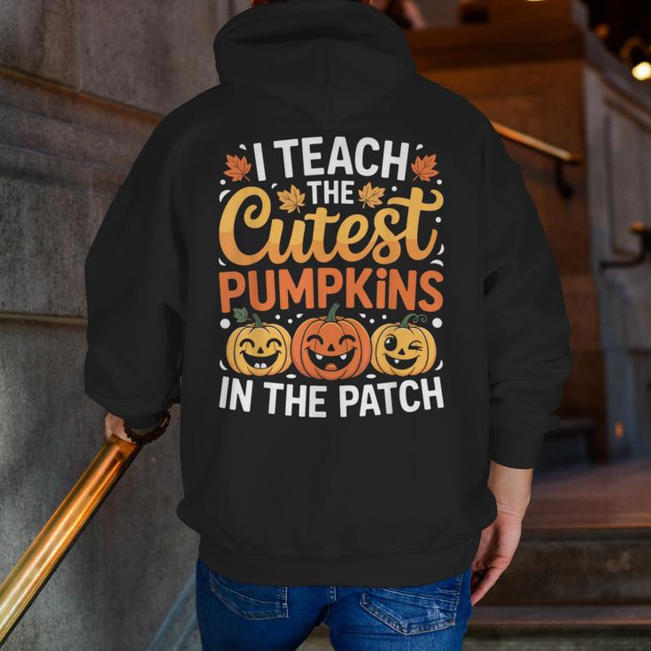 I Teach The Cutest Pumpkins Tshirt Halloween Teacher Men Zip Up Hoodie Back Print, funny gift I Teach The Cutest Pumpkins Tshirt Halloween Teacher Men Zip Up Hoodie Back Print, funny gift