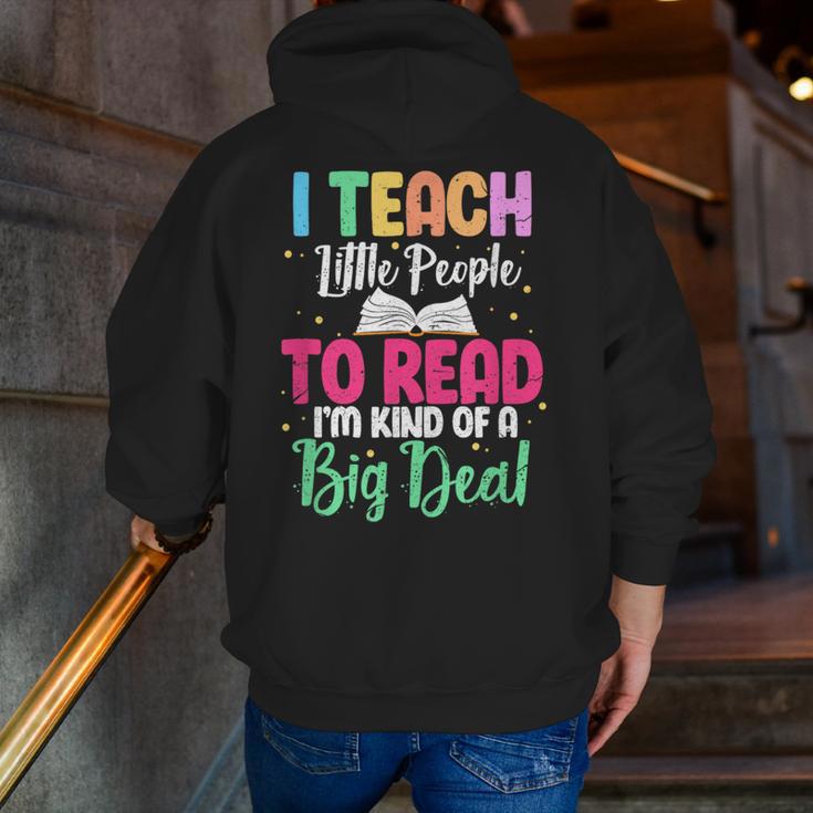 I Teach Little People To Read Reading Teacher For Men Women Girls Kids Men Zip Up Hoodie Back Print, funny gift I Teach Little People To Read Reading Teacher For Men Women Girls Kids Men Zip Up Hoodie Back Print, funny gift