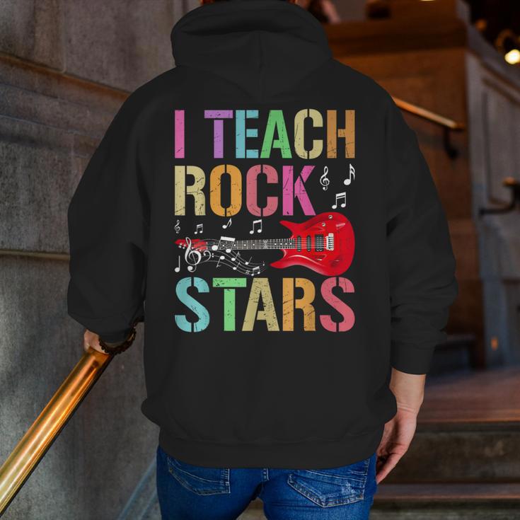 I Teach Rockstars Band Vibes Teacher Rocks My Music Teaching Men Zip Up Hoodie Back Print, funny gift I Teach Rockstars Band Vibes Teacher Rocks My Music Teaching Men Zip Up Hoodie Back Print, funny gift