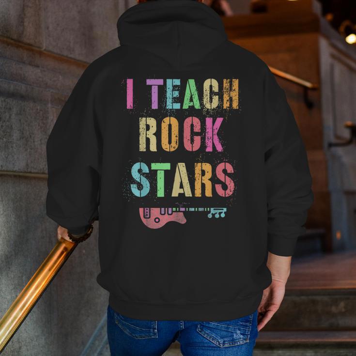 I TEACH ROCKSTARS Band Vibes Teacher Rocks My Music Teaching Men Zip Up Hoodie Back Print, funny gift I TEACH ROCKSTARS Band Vibes Teacher Rocks My Music Teaching Men Zip Up Hoodie Back Print, funny gift