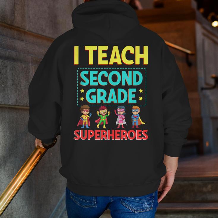 I Teach Second Grade Superheroes Teacher Superhero Men Zip Up Hoodie Back Print, funny gift I Teach Second Grade Superheroes Teacher Superhero Men Zip Up Hoodie Back Print, funny gift