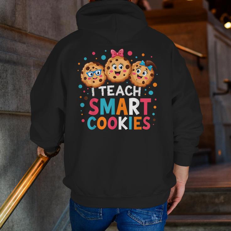 I Teach Smart Cookies Cute Back To School Teacher Men Zip Up Hoodie Back Print, funny gift I Teach Smart Cookies Cute Back To School Teacher Men Zip Up Hoodie Back Print, funny gift