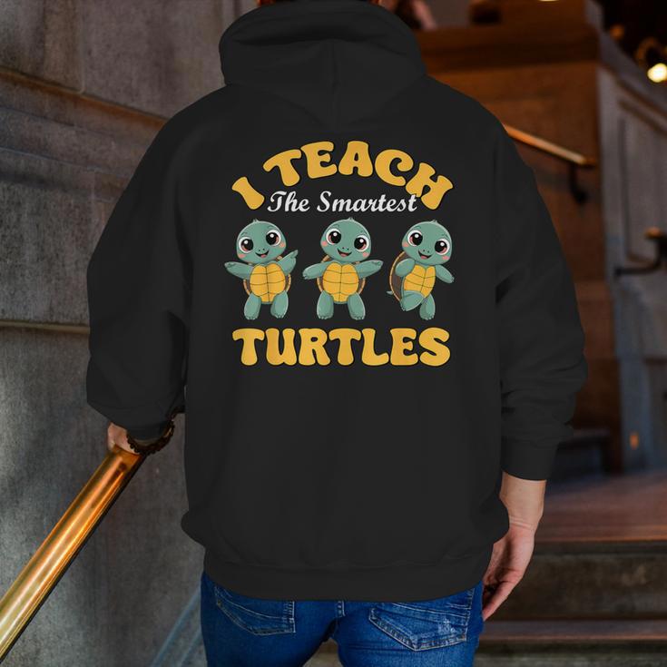I Teach The Smartest Turtles Thanksgiving Proud Teacher Job Men Zip Up Hoodie Back Print, funny gift I Teach The Smartest Turtles Thanksgiving Proud Teacher Job Men Zip Up Hoodie Back Print, funny gift