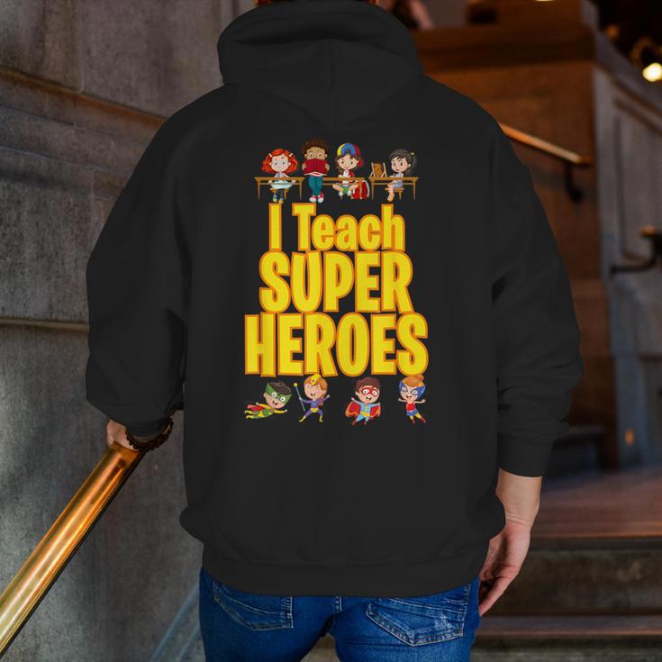 I Teach Super Heroes Comic Book Hero Teacher School Men Zip Up Hoodie Back Print, Super Teacher Hoodies, funny gift I Teach Super Heroes Comic Book Hero Teacher School Men Zip Up Hoodie Back Print, Super Teacher Hoodies, funny gift