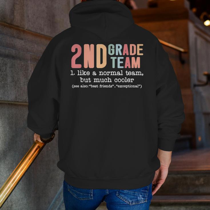 Teacher 2ND Grade Team Like a Normal Team But Much Cooler Men Zip Up Hoodie Back Print, 2nd Grade Teacher Hoodies, funny gift Teacher 2ND Grade Team Like a Normal Team But Much Cooler Men Zip Up Hoodie Back Print, 2nd Grade Teacher Hoodies, funny gift