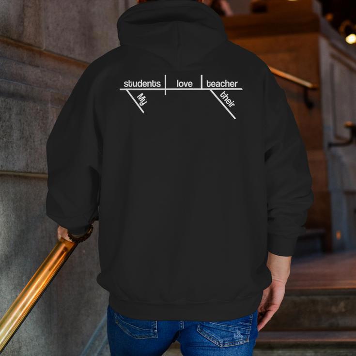 Teacher Appreciation Diagrammed Sentence Tshirt Men Zip Up Hoodie Back Print, funny gift Teacher Appreciation Diagrammed Sentence Tshirt Men Zip Up Hoodie Back Print, funny gift
