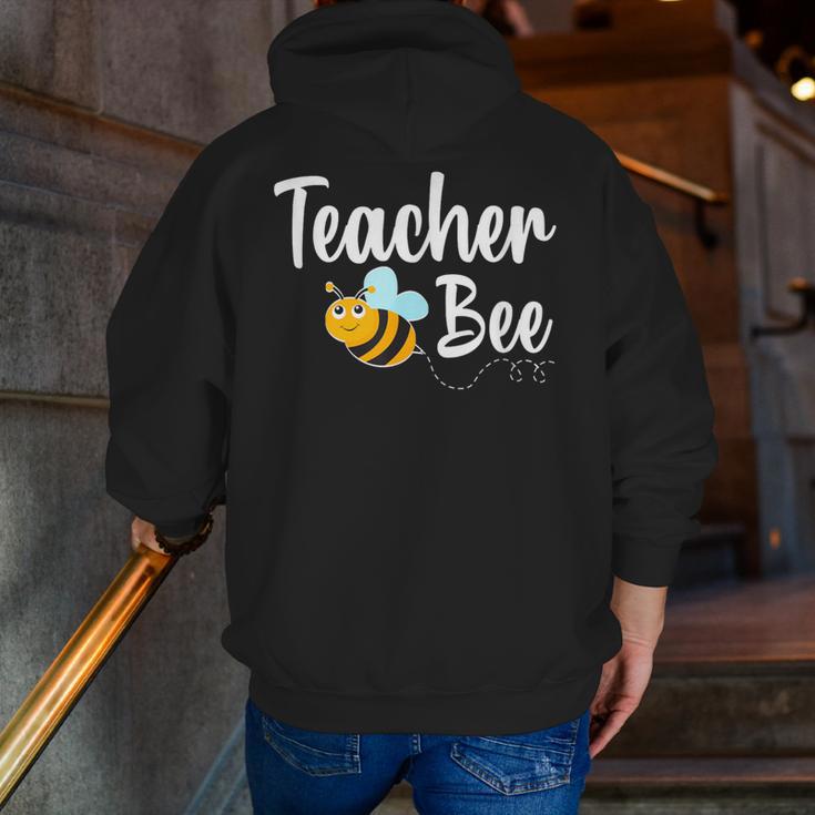 Teacher Bee Bumblebee Back To School Men Zip Up Hoodie Back Print, funny gift Teacher Bee Bumblebee Back To School Men Zip Up Hoodie Back Print, funny gift