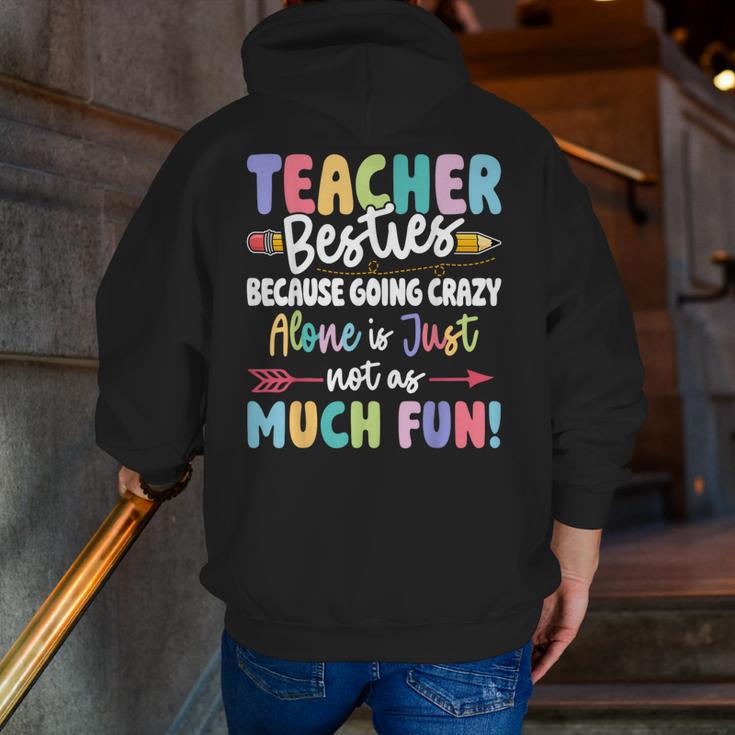 Teacher Besties Matching Teacher Besties Men Zip Up Hoodie Back Print, funny gift Teacher Besties Matching Teacher Besties Men Zip Up Hoodie Back Print, funny gift