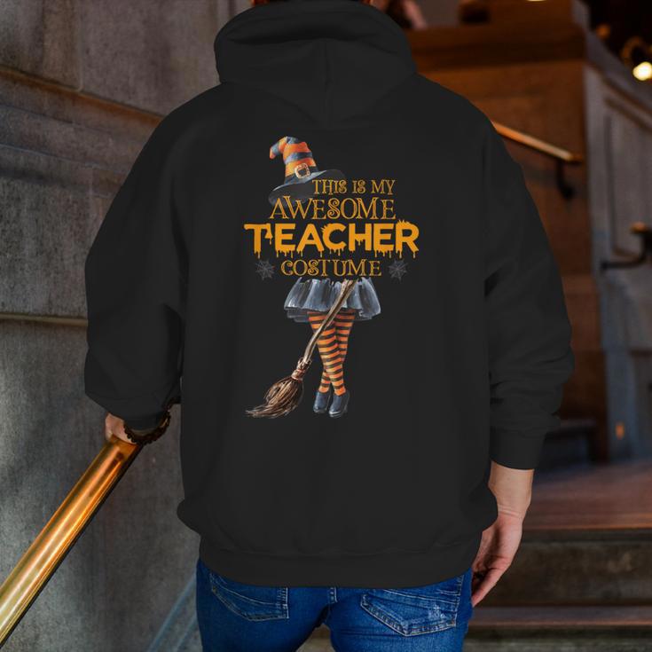 This Is My Teacher Costume Halloween Family Matching Group For Men Women Men Zip Up Hoodie Back Print, funny gift This Is My Teacher Costume Halloween Family Matching Group For Men Women Men Zip Up Hoodie Back Print, funny gift