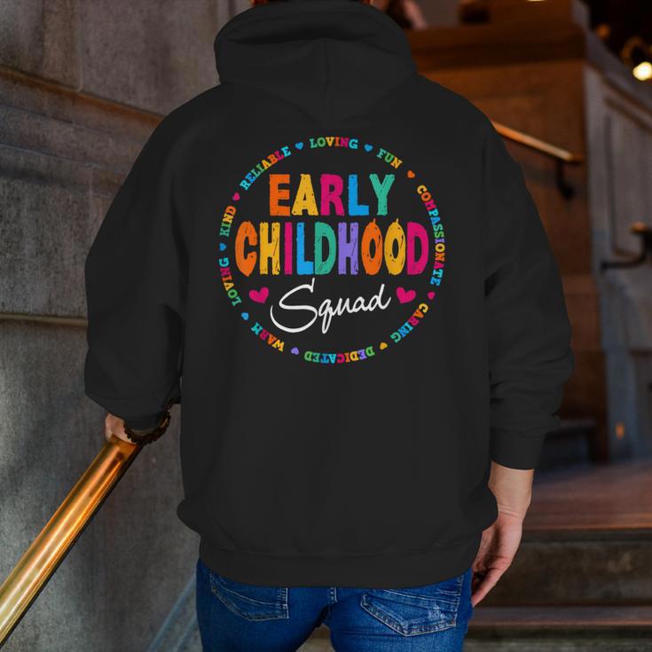 Teacher Early Childhood Squad T-Shirt Men Zip Up Hoodie Back Print, funny gift Teacher Early Childhood Squad T-Shirt Men Zip Up Hoodie Back Print, funny gift