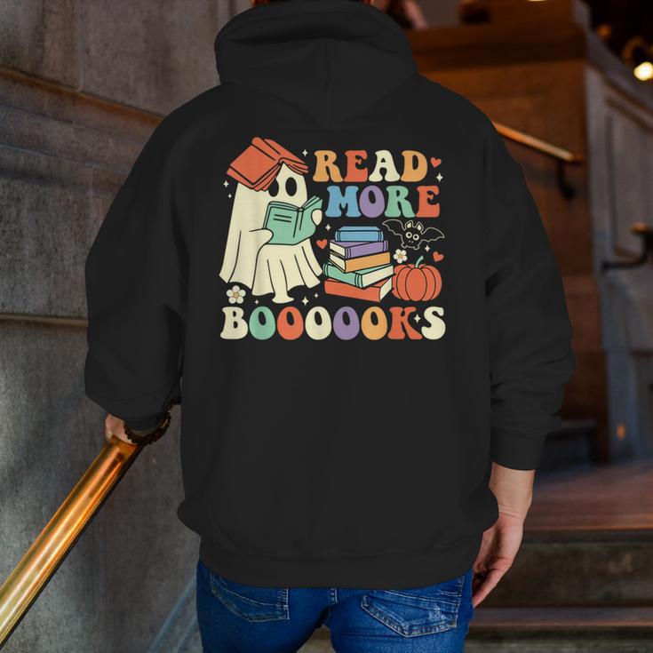 Teacher Halloween Cute Booooks Ghost Read More Books Men Zip Up Hoodie Back Print, funny gift Teacher Halloween Cute Booooks Ghost Read More Books Men Zip Up Hoodie Back Print, funny gift