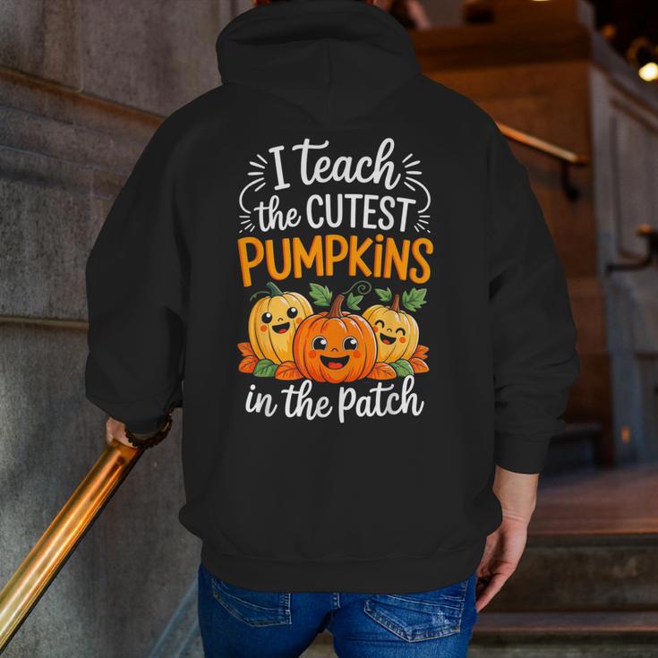Teacher Halloween Pre-K Teacher Kindergarten Cutest Pumpkins Men Zip Up Hoodie Back Print, funny gift Teacher Halloween Pre-K Teacher Kindergarten Cutest Pumpkins Men Zip Up Hoodie Back Print, funny gift