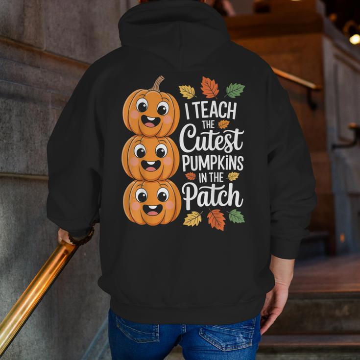 Teacher Halloween Tshirts I Teach The Cutest Pumpkins Men Zip Up Hoodie Back Print, funny gift Teacher Halloween Tshirts I Teach The Cutest Pumpkins Men Zip Up Hoodie Back Print, funny gift
