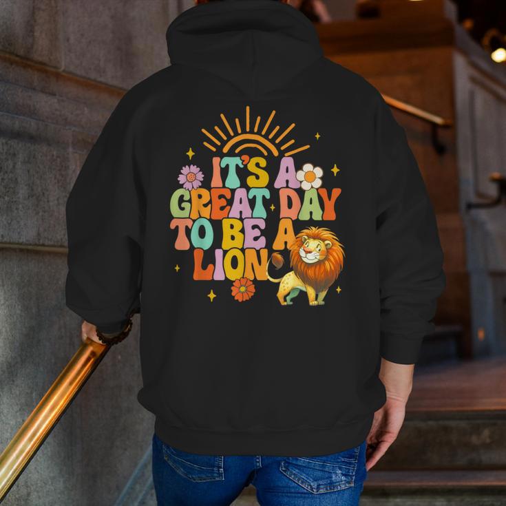 Teacher Life Back To School It's A Great A Day To Be A Lion Men Zip Up Hoodie Back Print, funny gift Teacher Life Back To School It's A Great A Day To Be A Lion Men Zip Up Hoodie Back Print, funny gift