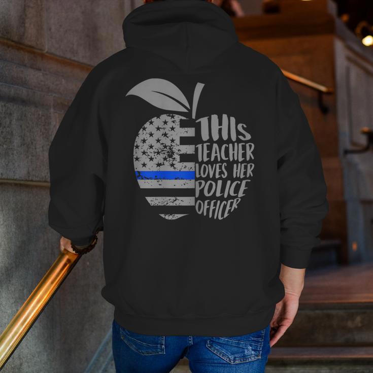 This Teacher Loves Her Police Officer Wife Saying Men Zip Up Hoodie Back Print, funny gift This Teacher Loves Her Police Officer Wife Saying Men Zip Up Hoodie Back Print, funny gift