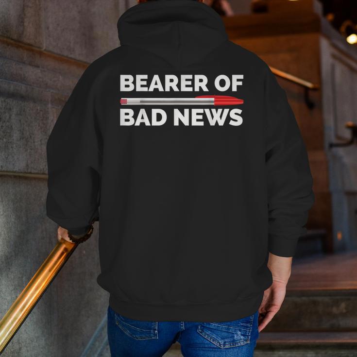 Teacher Red Pen Grading Exam Marking School Men Zip Up Hoodie Back Print, funny gift