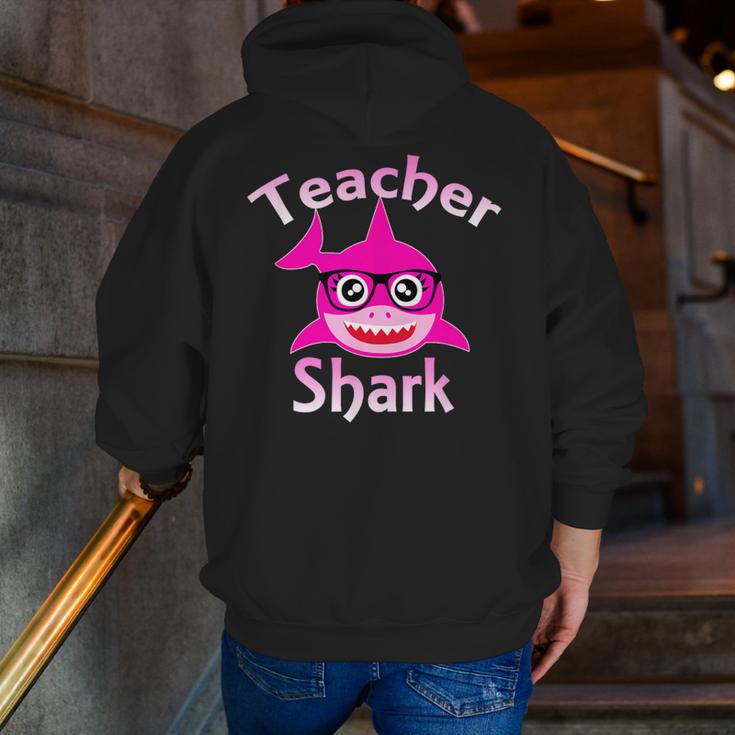 Teacher Shark Female Teacher Men Zip Up Hoodie Back Print, funny gift Teacher Shark Female Teacher Men Zip Up Hoodie Back Print, funny gift