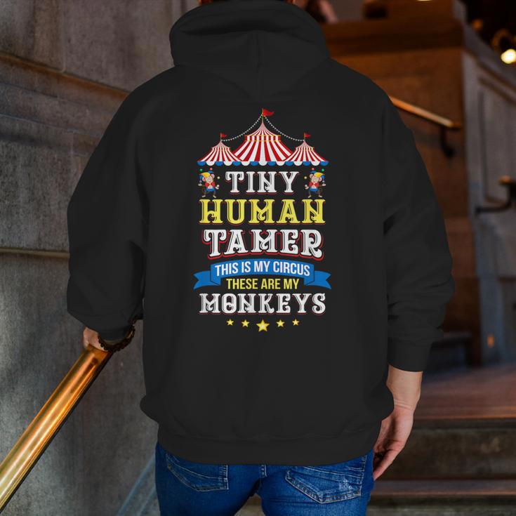 Teacher Tiny Human Tamer This My Circus These Are My Monkeys Men Zip Up Hoodie Back Print, funny gift Teacher Tiny Human Tamer This My Circus These Are My Monkeys Men Zip Up Hoodie Back Print, funny gift