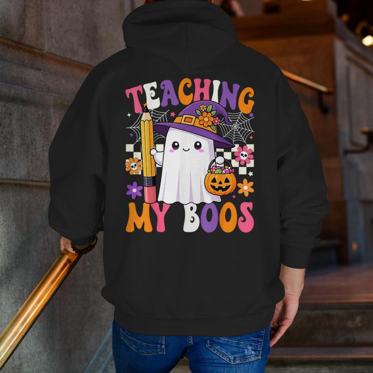 Teaching My Boos Ghost Teacher Cute Pencil Halloween Teacher Men Zip Up Hoodie Back Print, funny gift Teaching My Boos Ghost Teacher Cute Pencil Halloween Teacher Men Zip Up Hoodie Back Print, funny gift