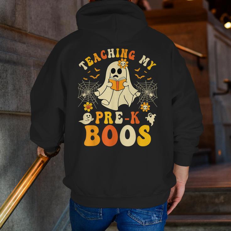 Teaching My Pre-K Boos Crew Teachers Halloween Ghost Men Zip Up Hoodie Back Print, funny gift Teaching My Pre-K Boos Crew Teachers Halloween Ghost Men Zip Up Hoodie Back Print, funny gift