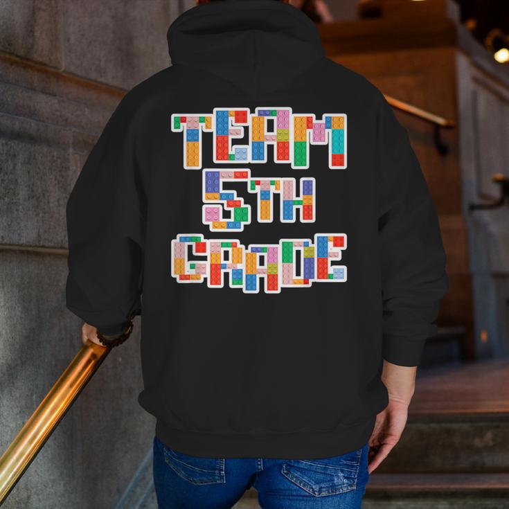 Team 5th Grade Building Blocks Bricks Theme Teacher Team For Men Women Kids Men Zip Up Hoodie Back Print, funny gift Team 5th Grade Building Blocks Bricks Theme Teacher Team For Men Women Kids Men Zip Up Hoodie Back Print, funny gift