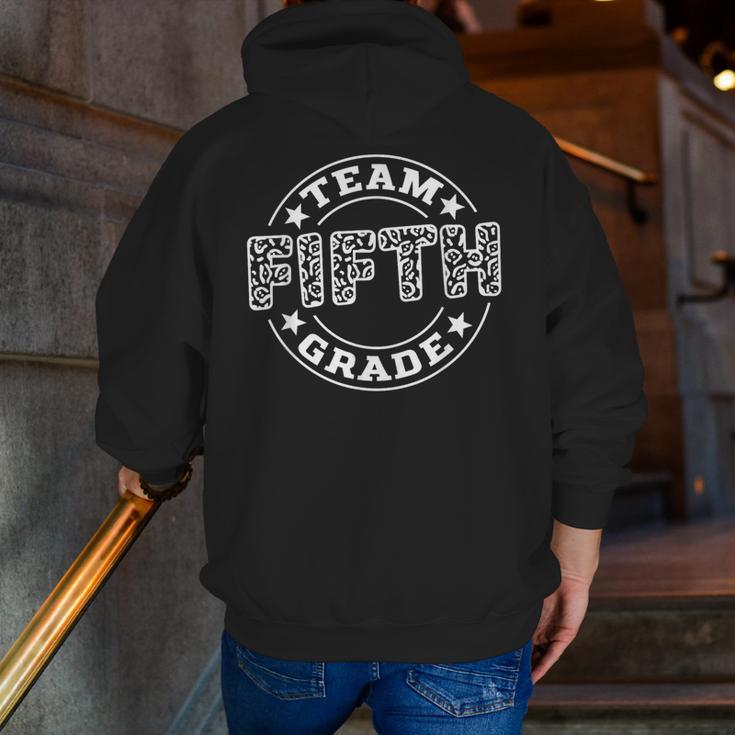 Team Fifth Grade Teacher Student Squad Team 5th Grade School Men Zip Up Hoodie Back Print, funny gift Team Fifth Grade Teacher Student Squad Team 5th Grade School Men Zip Up Hoodie Back Print, funny gift