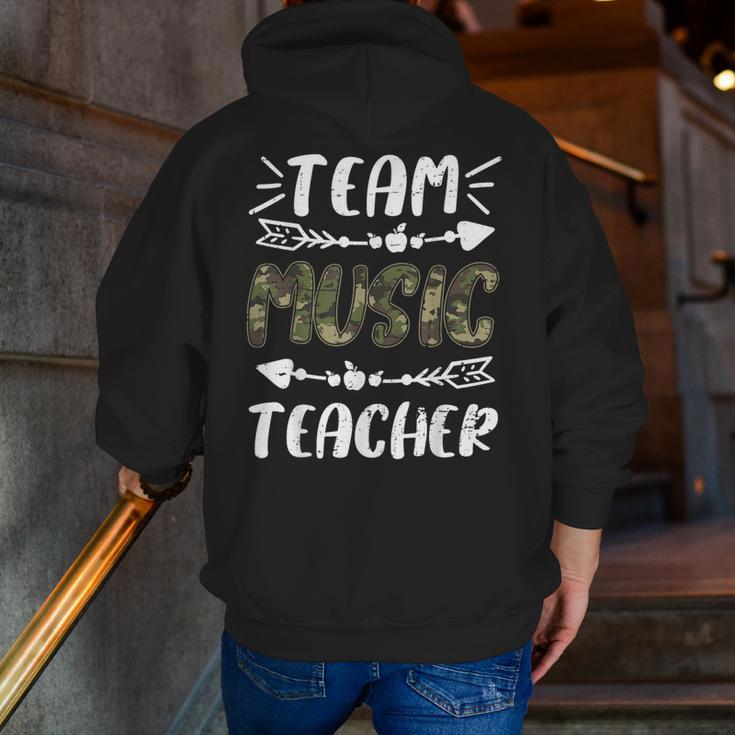 Team Music Teacher Camo Teacher Student Back To School Men Zip Up Hoodie Back Print, funny gift Team Music Teacher Camo Teacher Student Back To School Men Zip Up Hoodie Back Print, funny gift