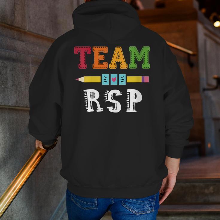 Team RSP RSP Teacher Kindergarten Teacher Men Zip Up Hoodie Back Print, funny gift Team RSP RSP Teacher Kindergarten Teacher Men Zip Up Hoodie Back Print, funny gift
