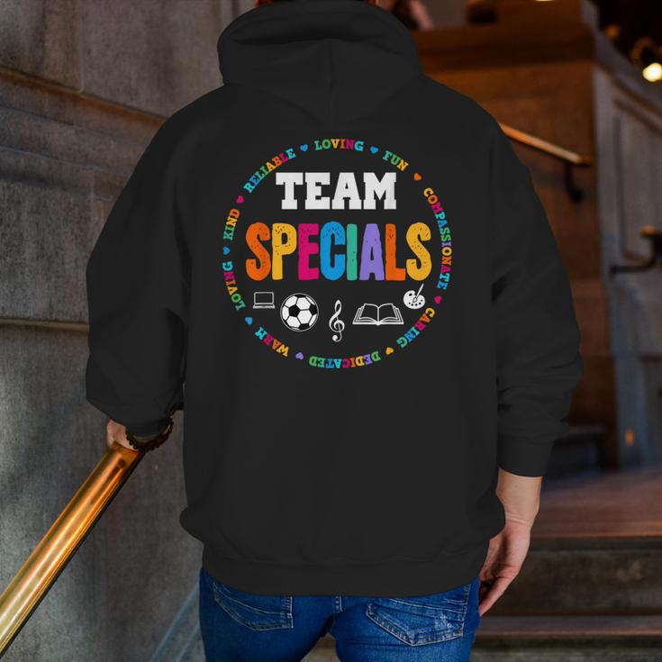TEAM Specials Teacher TRIBE Squad Back To Primary School Men Zip Up Hoodie Back Print, funny gift TEAM Specials Teacher TRIBE Squad Back To Primary School Men Zip Up Hoodie Back Print, funny gift