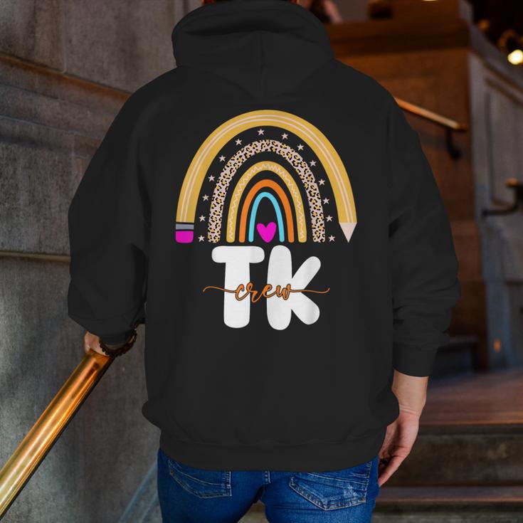 Team TK Transitional Kindergaten TK Crew Squad Teacher Kids Men Zip Up Hoodie Back Print, funny gift Team TK Transitional Kindergaten TK Crew Squad Teacher Kids Men Zip Up Hoodie Back Print, funny gift