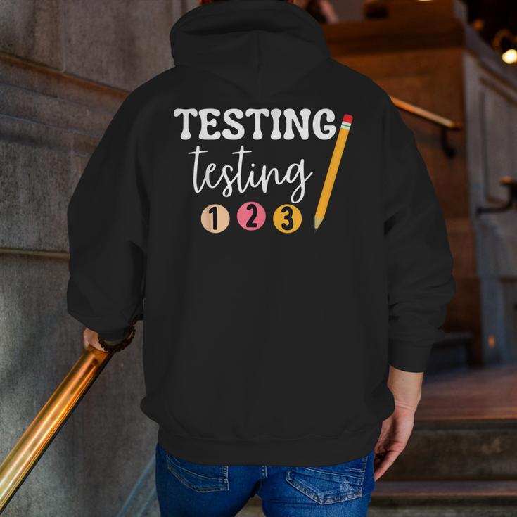 Testing Testing 123 Cute Math Teacher Student Test Day Men Women Girls Kids Men Zip Up Hoodie Back Print, funny gift Testing Testing 123 Cute Math Teacher Student Test Day Men Women Girls Kids Men Zip Up Hoodie Back Print, funny gift