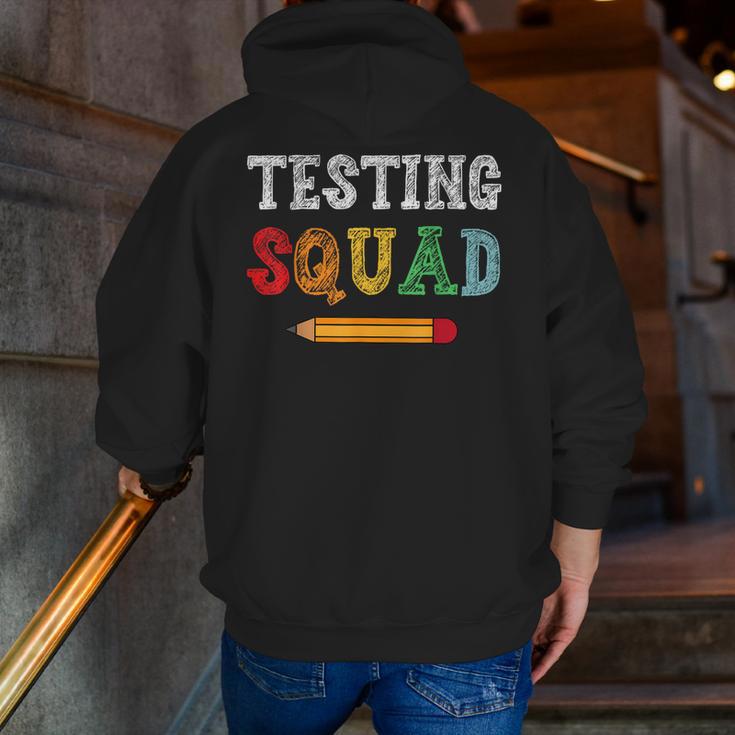 Testing Squad Costume Test Day Teacher Student School Men Zip Up Hoodie Back Print, funny gift Testing Squad Costume Test Day Teacher Student School Men Zip Up Hoodie Back Print, funny gift