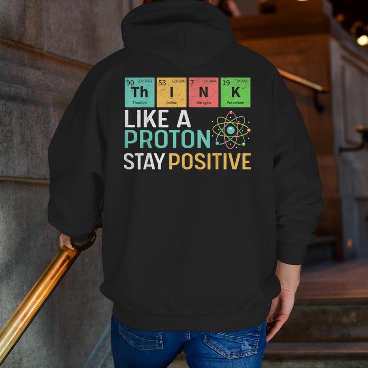 Think Like A Proton Stay Positive Science Teacher Men Zip Up Hoodie Back Print, Science Teacher Hoodies, funny gift Think Like A Proton Stay Positive Science Teacher Men Zip Up Hoodie Back Print, Science Teacher Hoodies, funny gift