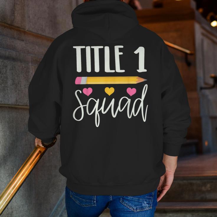 Title 1 Reading Teacher Shirt Men Zip Up Hoodie Back Print, funny gift
