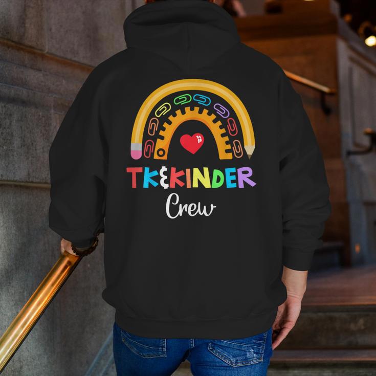 TK And Kinder Crew TK Teacher Transitional Kindergarten PreK Men Zip Up Hoodie Back Print, funny gift TK And Kinder Crew TK Teacher Transitional Kindergarten PreK Men Zip Up Hoodie Back Print, funny gift