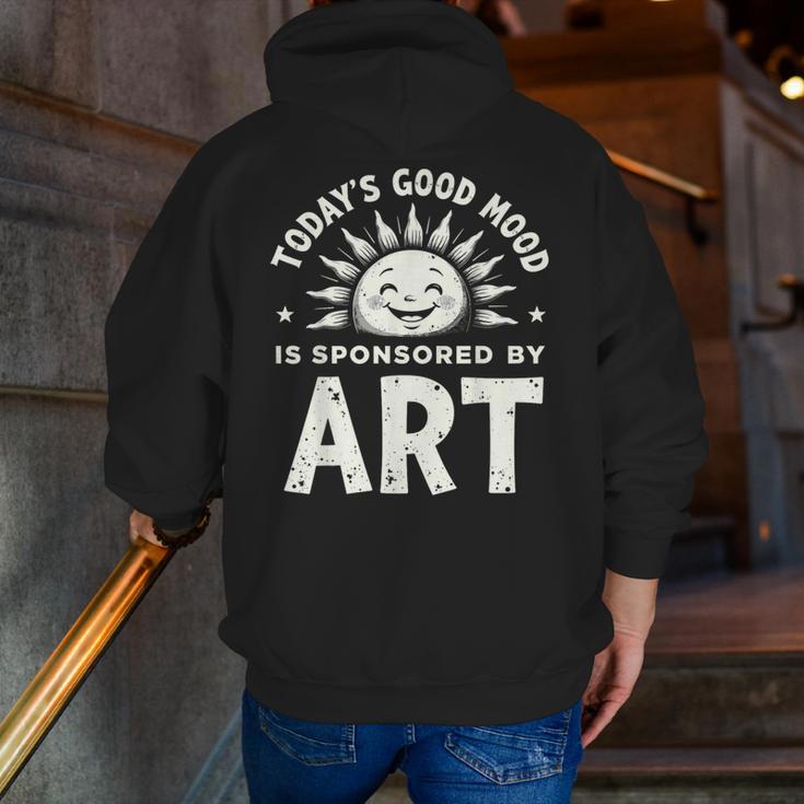 Today’s Good Mood Is Sponsored By Art Teacher Sun Tee Men Zip Up Hoodie Back Print, funny gift Today’s Good Mood Is Sponsored By Art Teacher Sun Tee Men Zip Up Hoodie Back Print, funny gift