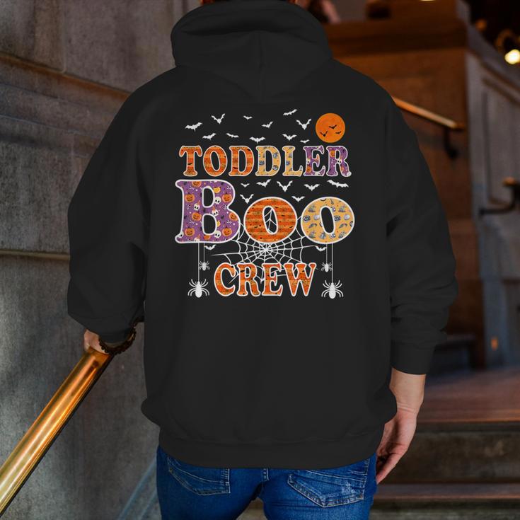 Toddler Boo Crew Halloween Daycare Teacher Kids Men Zip Up Hoodie Back Print, funny gift
