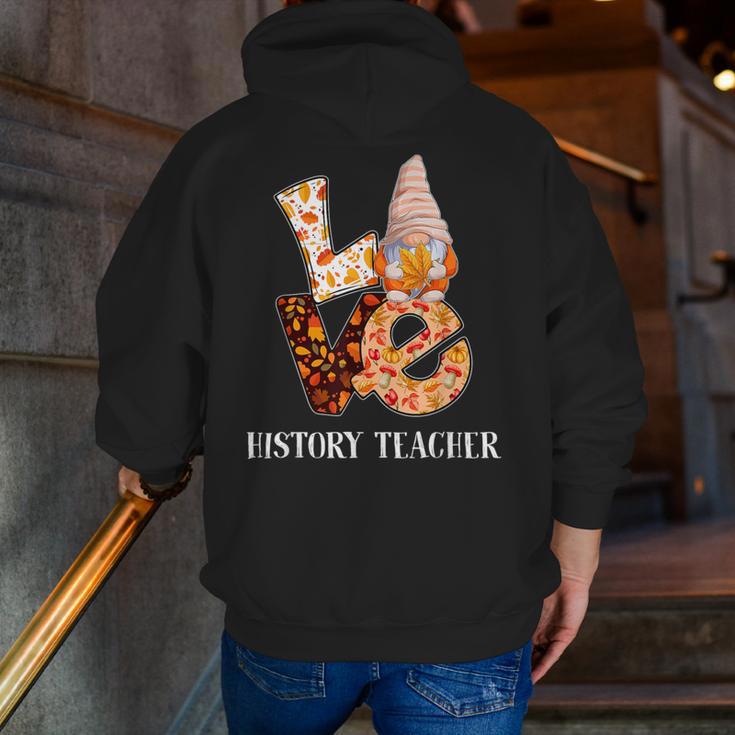 History Teacher Love Autumn Fall Gnome For Teachers For Men Women Men Zip Up Hoodie Back Print, History Teacher Hoodies, funny gift History Teacher Love Autumn Fall Gnome For Teachers For Men Women Men Zip Up Hoodie Back Print, History Teacher Hoodies, funny gift
