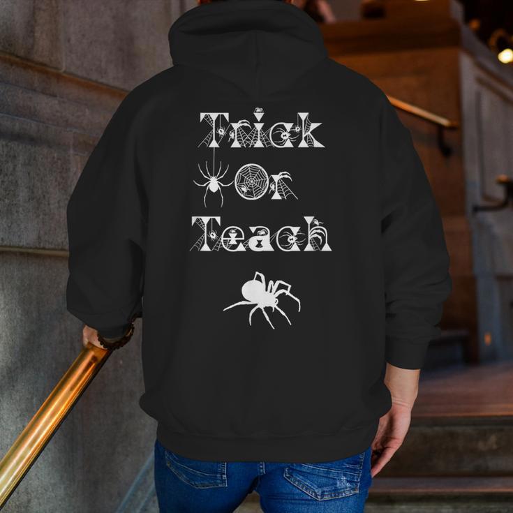 Trick Or Teach Halloween Teacher Shirt Teaching Spider Tee For Men Women Kids Men Zip Up Hoodie Back Print, funny gift Trick Or Teach Halloween Teacher Shirt Teaching Spider Tee For Men Women Kids Men Zip Up Hoodie Back Print, funny gift