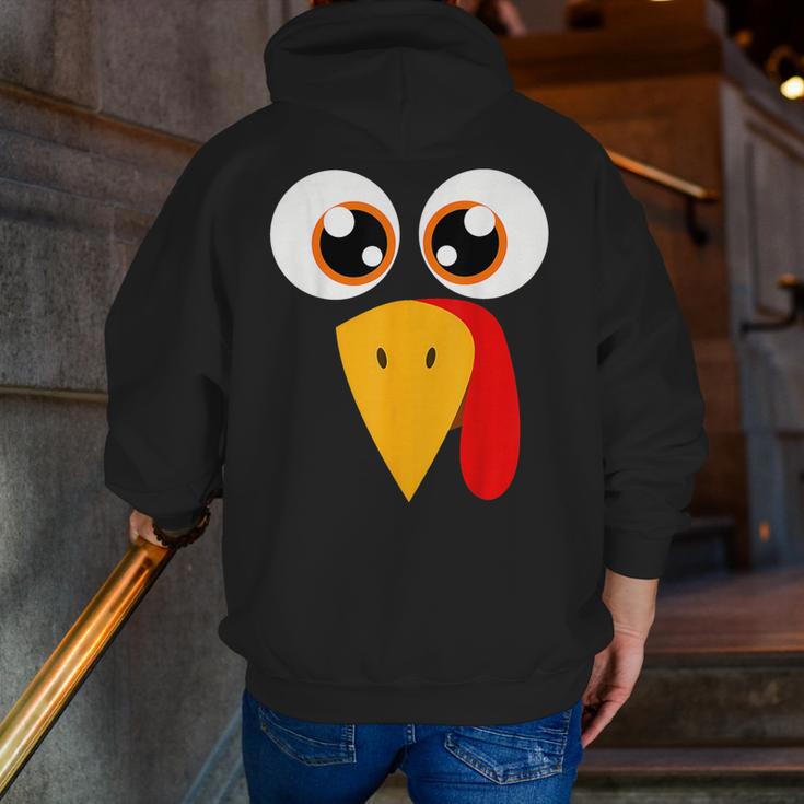 Turkey Face Halloween Costume Thanksgiving Teacher Nurse Men Zip Up Hoodie Back Print, funny gift Turkey Face Halloween Costume Thanksgiving Teacher Nurse Men Zip Up Hoodie Back Print, funny gift