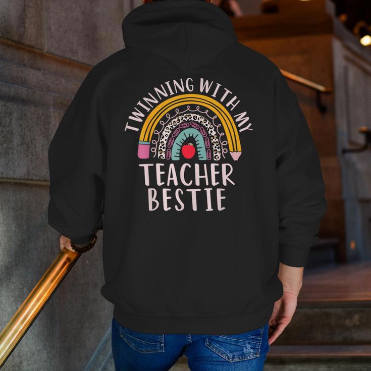 Twinning With My Teacher Bestie Spirit Week Girls Day Kids Men Zip Up Hoodie Back Print, funny gift Twinning With My Teacher Bestie Spirit Week Girls Day Kids Men Zip Up Hoodie Back Print, funny gift