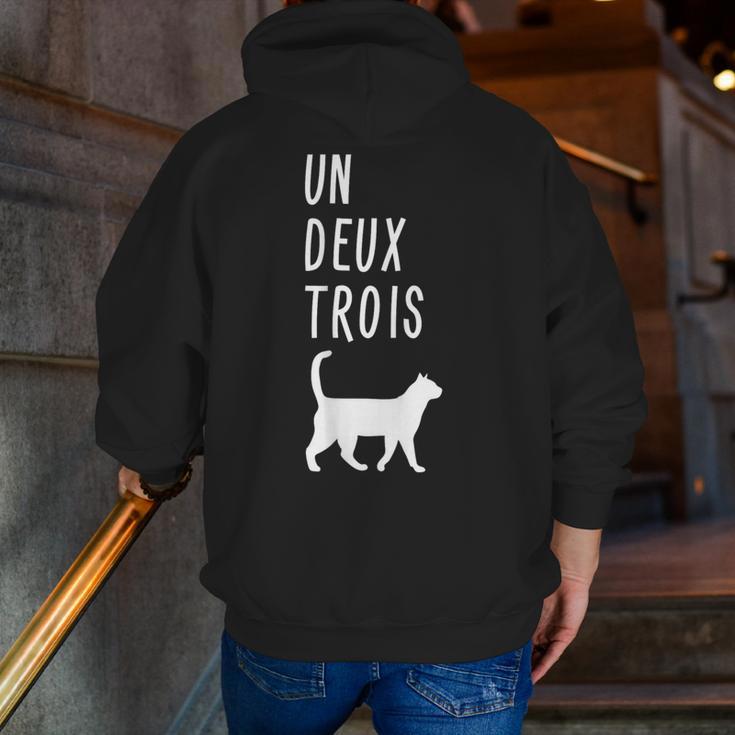 Un Deux Trois Cat Shirt French Teacher Men Zip Up Hoodie Back Print, funny gift Un Deux Trois Cat Shirt French Teacher Men Zip Up Hoodie Back Print, funny gift