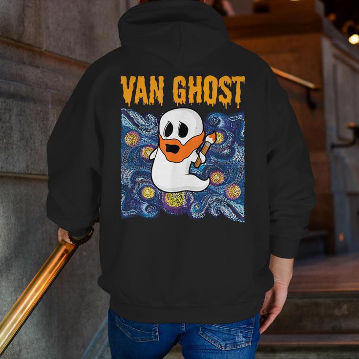 Van Ghost Art Teacher Halloween Van Gogh Starry Night Men Zip Up Hoodie Back Print, funny gift Van Ghost Art Teacher Halloween Van Gogh Starry Night Men Zip Up Hoodie Back Print, funny gift