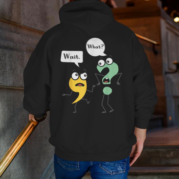 Wait What English Teacher Grammar Police Grammarian Men Zip Up Hoodie Back Print, English Teacher Hoodies, funny gift Wait What English Teacher Grammar Police Grammarian Men Zip Up Hoodie Back Print, English Teacher Hoodies, funny gift