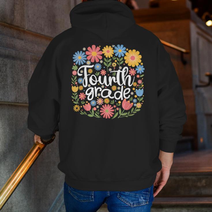 Wildflower 4th Fourth Grade Floral Back To School Teacher Men Zip Up Hoodie Back Print, 4th Grade Teacher Hoodies, funny gift Wildflower 4th Fourth Grade Floral Back To School Teacher Men Zip Up Hoodie Back Print, 4th Grade Teacher Hoodies, funny gift