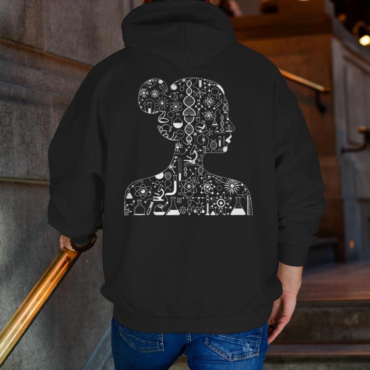 Women In Science Scientific Teacher Appreciation Chemistry Men Zip Up Hoodie Back Print, Science Teacher Hoodies, funny gift